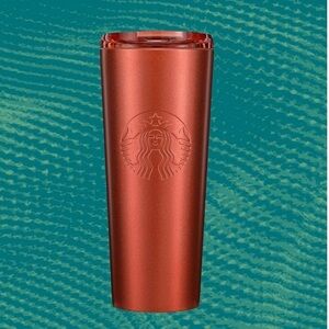 Metallic Pumpkin Orange Tumbler (16 oz)